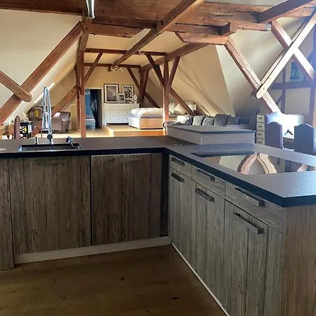 Apartmán Altbauwohnung Mit Fachwerk